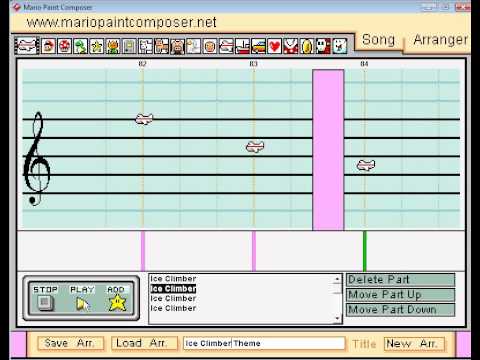 Mario Paint  - "Ice Climber - Stage" Theme