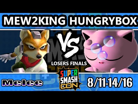 SSC 2016 SSBM - FOX MVG Mew2king (Fox) Vs. Liquid` Hungrybox (Jigglypuff) - Melee Losers Finals