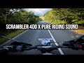 Triumph Scrambler 400 X Pure Riding Sound