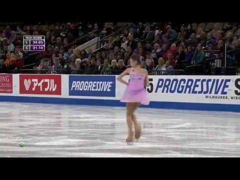 Skate America GP 2015 Ladies Short Program 50 fps