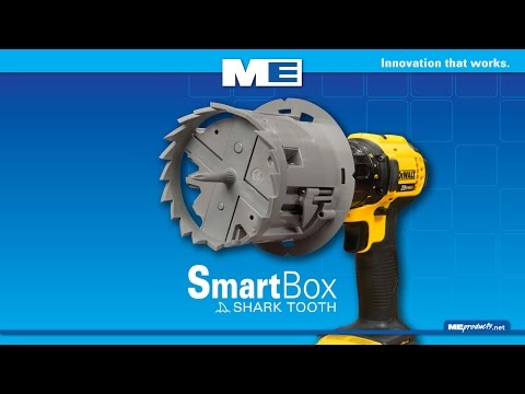 Part of a video titled SmartBox Shark Tooth Fixture Box - YouTube