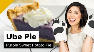 Purple Sweet Potato Pie | Ube Pie (Filipino Dessert)