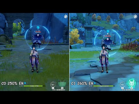 Xiao C0 vs Xiao C1 | Battery Comparison | Genshin Impact