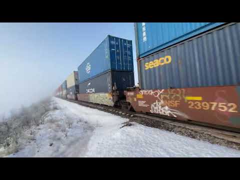 FAST Train Appears Out of Nowhere from the Fog!