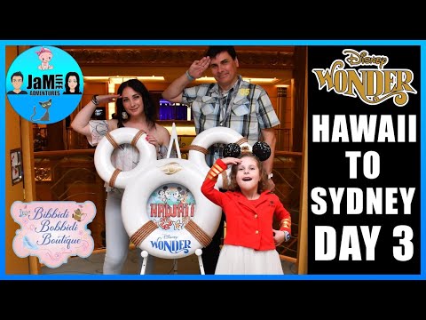 Thumbnail for Disney Wonder Hawaii to Sydney Day 3 Bibbidi Bobbidi Boutique 😃👍🏼🏰🇦🇺🌺🛳⚓️