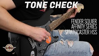 Video thumbnail for TONE CHECK: Squier Affinity Series Stratocaster HSS Demo | No Talking by Cream City Music