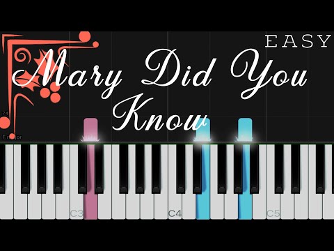 Mary Did You Know | EASY Piano Tutorial