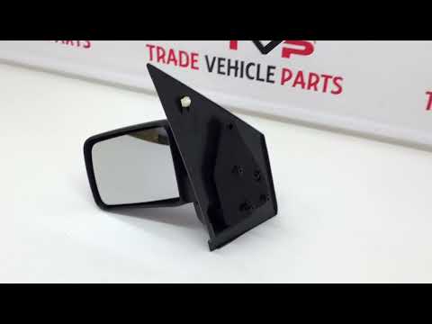 Fits Ford Transit Connect 2009-2013 Door Wing Mirror Manual Black Passenger Side video