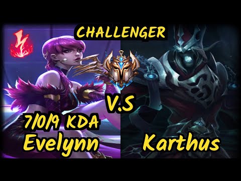 ESG Agurin (EVELYNN) vs KARTHUS - 7/0/9 KDA JUNGLE CHALLENGER GAMEPLAY - EUW