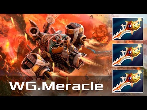 WG.Meracle — Gyrocopter, Safe Lane (Mar 2, 2018) | Dota 2 patch 7.10 gameplay