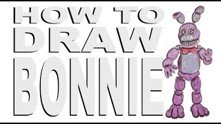How to draw Bonnie (FNaF)