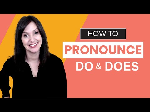 DO and DOES Pronunciation in North American English   Clear English Corner
