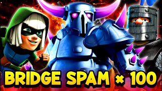PEKKA BRIDGESPAM TURNED UP TO 100 😈 - Deck Guide by Jax