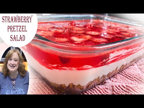 STRAWBERRY PRETZEL SALAD DESSERT RECIPE  A Delicious Classic Dessert