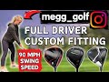 CAN WE GAIN MEG SOME YARDS 90mph Swing Speed Driver Custom Fitting