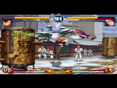Kim Kaphwan vs. Juri Han. SNK vs Capcom Fatal Fury vs Street Fighter MUGEN.