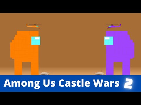 Algodoo marble race | Among Us Castle War 2 | Algolab