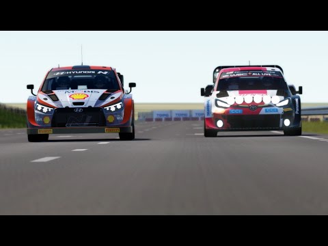 Hyundai i20 N WRC 2022 Tarmac vs Toyota Yaris WRC 2022 Tarmac at Palanga Circuit