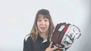 Video thumbnail: Wilson A2000 12.25" Monica Abbott Fastpitch Softball Glove: WTA20RF19MA14GM