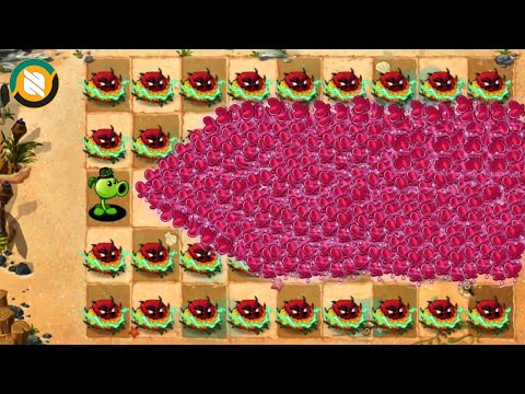 Pvz 2 100 Plants Level 1 Vs Costume Porter Gargantuar !! Plants Vs Zombies 2
