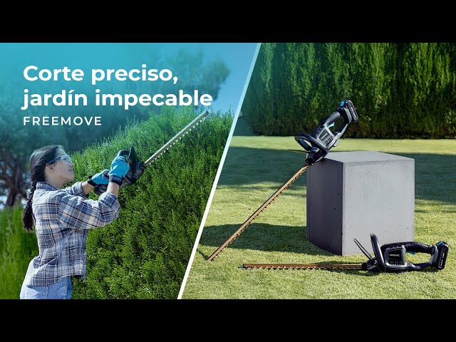 Cortasetos Cecotec TitaniumSword 6100 XL motor brushless batería 21V 61cm titanio video