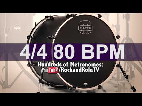 🔴 80 BPM Kick Drum Metronome