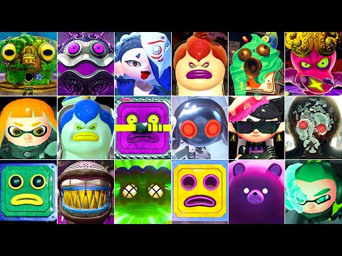 Splatoon 1, 2 & 3 - All Bosses (DLC Included)