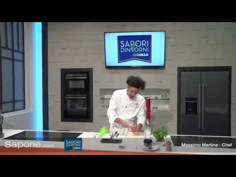 Saporie.com - Shot di caprese con burrata pugliese