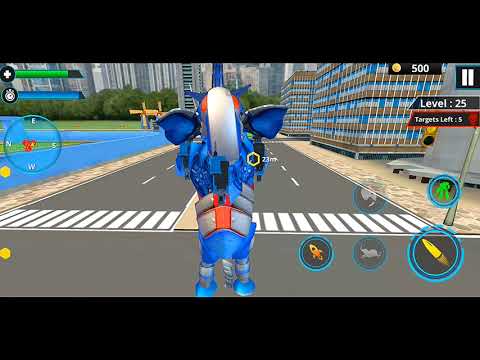 Police Elephant Robot Games 2021: Robot Car Plane Transportation Part2 - Android Gameplay