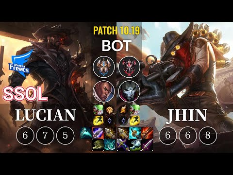 AF SSol Lucian vs Jhin Bot - KR Patch 10.19