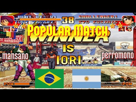 FT10 @kof97: mansano (BR) vs perromono (AR) [King of Fighters 97 Fightcade] May 16