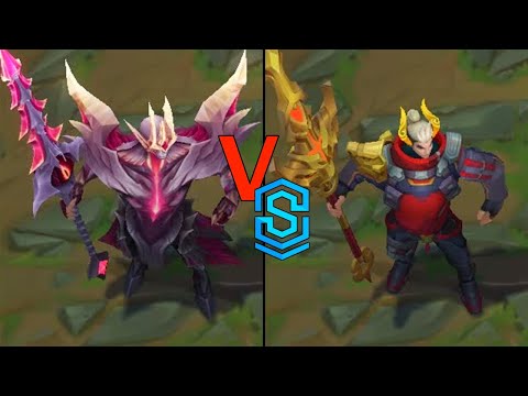 Prestige Visions of the Fallen Jarvan IV VS Lunar Beast Jarvan IV