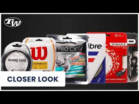 Best Low Friction Tennis Strings for loads of SPIN & Durability (multis, co-poly & syn gut)