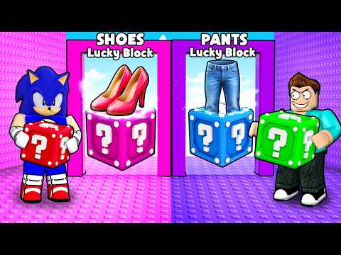 WOULD U RATHER LUCKY BLOCK TOWER IN ROBLOX !!
