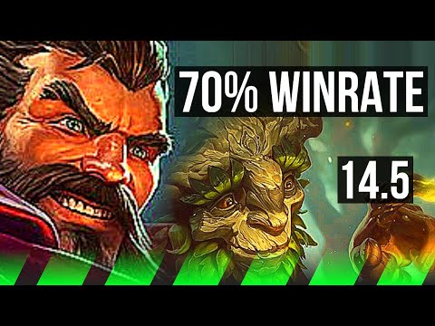 GRAVES vs IVERN (JNG) | 70% winrate, 8/3/12 | NA Challenger | 14.5