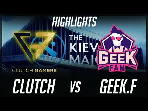 Clutch Gamers vs Geek Fam The Kiev Major 2017 SEA Highlights Dota 2