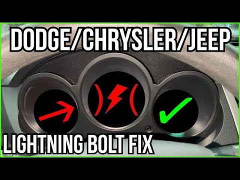 red lighting bolt fix ( dodge / jeep / Chrysler ) RELEARN PROCESS
