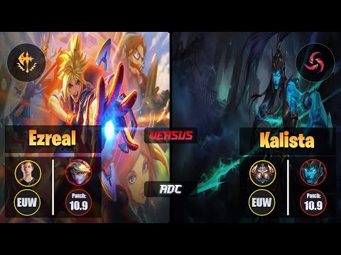 Caps EZREAL (ADC) [Conqueror] VS KALISTA - Challenger EUW Patch 10.9