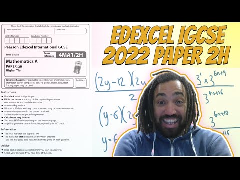 2022 Edexcel IGCSE Maths 2H Walkthrough