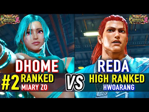 T8 🔥 DHOME50HBK (#2 Ranked Miary Zo) vs REDA (Hwoarang) 🔥 Tekken 8 High Level Gameplay