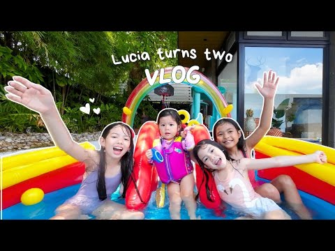 Lucia turns 2 -- Swimming party!!