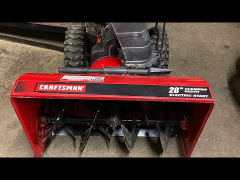 How to install a auger drive belt craftsman 28” snow thrower