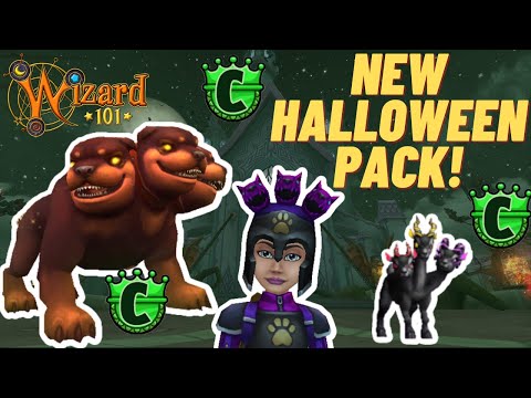 Wizard101| The NEW Cerberus Halloween Pack! (10K Crown Opening)