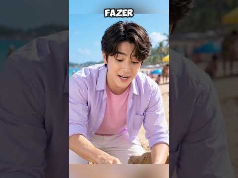 Jinu Construiu Um Kart De Areia 🏎️🌊 #shorts #kpop