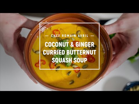 FRENCHY COOKS: VEGAN COCONUT, GINGER, CURRIED BUTTERNUT SQUASH SOUP