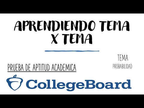 APRENDIENDO tema x tema ejercicios examen PAA COLLEGE BOARD, TEMA: PROBABILIDAD