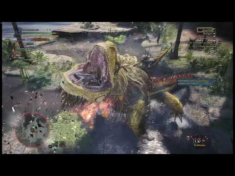 Monster Hunter World - The Greatest Jagras ramming a Deviljho and eats my friend