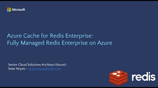 Fully Managed Redis Enterprise on Azure