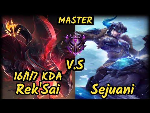 CNB Yampi (REK'SAI) vs SEJUANI - 16/1/7 KDA JUNGLE GAMEPLAY - BR Ranked MASTER
