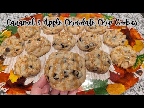 Caramel & Apple Chocolate Chip Cookies